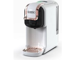 5 in 1 Koffiezetapparaat - Senseo - Meerdere Capsules - Koffiepadmachine - Koffiemachine - Cappuccino - Latte - Heet/Koud - 19B - 1450W - Wit