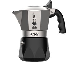 Bialetti Brikka (r)Evolution - Percolator - 2 kops - Zwart/ Aluminium