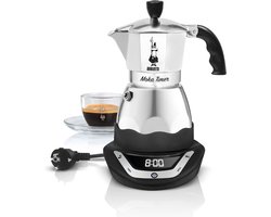 Bialetti Easy Timer Moka espressomaker - Percolator - 3 kops - Elektrisch - Aluminium