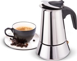 BiggCoffee Jun-6 Percolator - RVS - 6 Kopjes - Inductie Geschikt