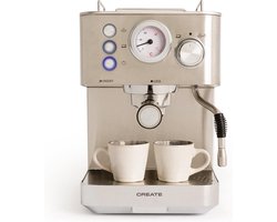 CREATE- Espressomachine - Zilver - Geschikt voor Espresso, Latte Macchiato & Cappuccino - THERA CLASSIC