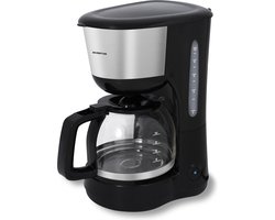 Inventum KZ612 - Koffiezetapparaat - 1,25 liter - 10 kopjes - Filter 1x4 - Glazen kan - Warmhoudfunctie - Filterkoffie - Zwart/RVS