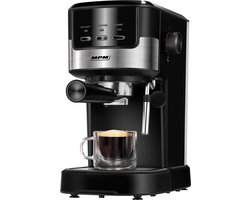 MPM - Koffiemachine - Koffieapparaat - Espressomachine 15 Bar met Aluminium Boiler en Stoompijpje