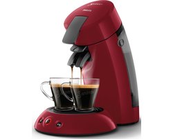 Philips Senseo Original HD6553/80 - Koffiepadmachine voor max 2 Kopjes Koffie - Exclusief Koffiepads - Rood