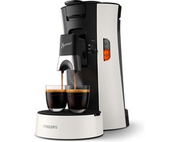 Philips Senseo Select CSA230/00 - Koffiepadmachine voor max 2 Kopjes Koffie - Exclusief Koffiepads - Diepzwart / Wit