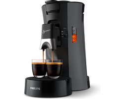 Philips Senseo Select CSA230/50 - Koffiepadmachine voor max 2 Kopjes Koffie - Exclusief Koffiepads - Diepzwart / Donkergrijs