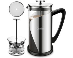 Qualitá® French Press – Cafetiere – Koffiemaker – Franse Pers