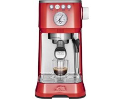 Solis Barista Perfetta Plus 1170 Espressomachine - Pistonmachine Koffiemachine met Bonen - Rood