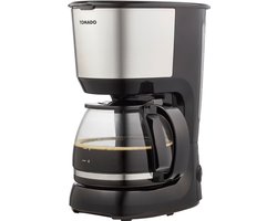 Tomado TCM1201S - Koffiezetapparaat - Filterkoffie - 10 kopjes - Zwart/rvs