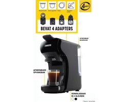 Zanussi - CKZ39 - Espressomachine voor capsules, pads en gemalen koffie 4 in 1 - Zwart