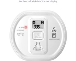 Ei Electronics Ei208D - Koolmonoxidemelder met display - incl batterij met 10 jaar levensduur