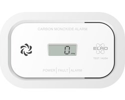 ELRO FC5003 Koolmonoxidemelder met 10-jarige sensor en display - CO-melder voldoet aan Europese Norm EN50291