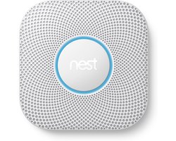 Google Nest Protect - Slimme rook- en koolmonoxidemelder - Bedraad - 230 V-aansluiting