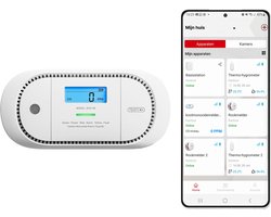 X-Sense XC01-M Slimme koolmonoxidemelder met WiFi - Link+ Pro - Werkt via app - Draadloos RF koppelbaar - LCD Display - CO melder