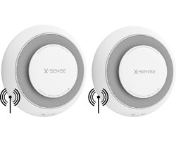 X-Sense XP01-W Koppelbare combimelder - 2 Combimelders - Rook en koolmonoxide - 10 Jaar batterij - Rookmelder en koolmonoxidemelder - Rook én CO melder - Koppelbaar