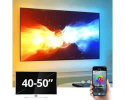 Ambient TV led strip set 40-50 inch (102 - 127 cm) - RGB + Warm & Koud Wit - Complete set - Direct verbinden met wifi (2,4 GHz) - Werkt met de Smart Life App - Gaming lamp - Gaming Light led strip - Gaming accessoire