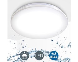 B.K.Licht - Badkamerverlichting - plafondlamp - IP44 - Ø29cm - 4.000K