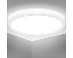 B.K.Licht - LED Badkamerverlichting - plafonniére - IP44 - 4.000K - 18W - Ø29cm