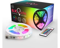 B.K.Licht - LED Strip - 3 meter - RGB - incl. afstandsbediening - incl. kleurverandering - zelfklevend