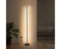 Bolt Electronics® Vloerlamp - Staande Lamp - Woonkamer - 4 Lichtsterktes - RGB Licht - Zwart