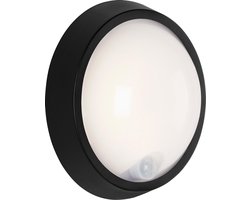 Briloner Leuchten HELSINKI LED buitenlicht - 12W - sensor bewegingsdetector - IP44 - zwart - plastic