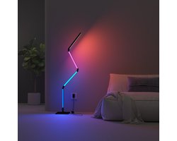 Calex Slimme LED Vloerlamp - Multifunctionele WiFi Hoeklamp - Staande Lamp - Sfeerverlichting - RGB en Wit Licht - App