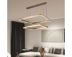 Chandelix - Paris Hanglamp - Woonkamer - Ringen - met Afstandsbediening en App - Dimbaar - In hoogte verstelbaar - Woonkamer verlichting - Slaapkamer verlichting - Smartlamp - Ringlamp - LED - Goud