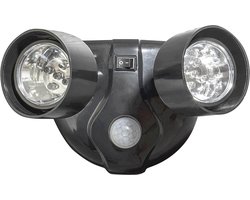 Dubbele Led Buitenlamp met bewegingssensor - Werkt op batterijen