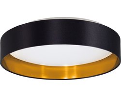 EGLO Maserlo 2 Plafondlamp - LED - Ø 38 cm - Wit/Zwart/Goud