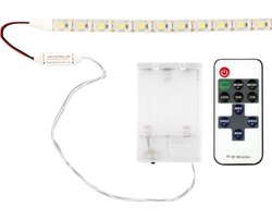 Groenovatie LED Strip - 3xAA Batterijen - Dimbaar - Warm Wit - Waterdicht IP65 - Onderbouw