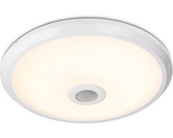 LED plafondlamp Wit met bewegingssensor en schemerschakelaar 12W 1000 Lumen 3000K IP20 3 jaar garantie - LED plafonniere