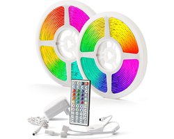 LED strip 10 meter multi color met bewegingssensor - Automatisch aan en uit - Met afstandsbediening