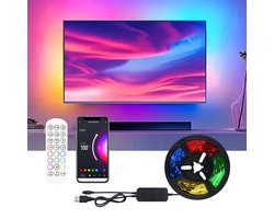 Ledstrip - Ritmi Ledstrip - TV Ledstrip 3 Meter - RGB Smart ledstrip - Gaming -