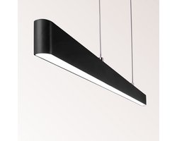 Minimalistische hanglamp Andre met geïntegreerde 3-staps dimbare LEDs - zwart