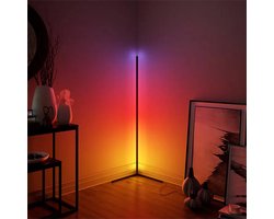 Moderne LED Vloerlamp – RGB Lamp – Hoeklamp staand – Led Lamp – RGB Smart Lamp – Incl. Afstandsbediening