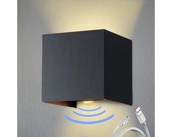 Nince Wandlamp Oplaadbaar Met Bewegingssensor 12W - Industrieel Modern