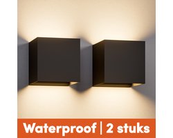 Nolt Wandlamp Binnen en Buiten - Muurlamp 2 Stuks - Tuinverlichting - Buitenverlichting - Buitenlamp