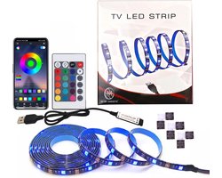 O.M.G USB TV Led strip 3M met Bluetooth en afstandsbediening - RGB Led strip - TV Backlight Led strip - Plug & Play