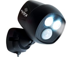 Panta Safe Light LED buitenlamp met sensor - weerbestendige buitenlamp met bewegingssensor en daglichtsensor - zwart