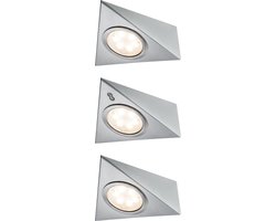 Paulmann Opbouwspot LED - met naderingssensor - Set van 3 - incl. LED-module - 3 x 2,8 W