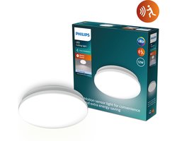 Philips Acuna plafondlamp - 12W - Helderwit licht - Ingebouwde bewegingssensor