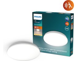 Philips Acuna plafondlamp - 21W - Warmwit licht - Ingebouwde bewegingssensor