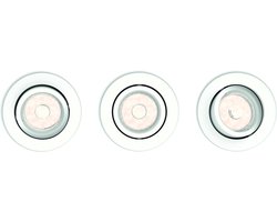 Philips Enneper inbouwspot - 3-lichts - wit - rond