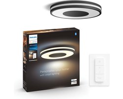 Philips Hue Being plafondlamp - warm tot koelwit licht - zwart - Bluetooth - incl. 1 dimmer switch