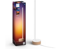 Philips Hue gradient Signe tafellamp - wit en gekleurd licht - houtkleurig