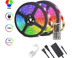 RGB Led Strip 10 meter met afstandsbediening - Light - Ledstrip - Vivid Green