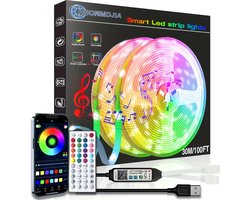 RGB LED Strip 30 Meter (2x15) – Lightstrip – Led Strips – Led Strip voor TV – RGB LED Verlichting – Led Strip Dimbaar – Met Afstandsbediening