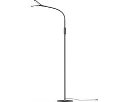 SBR Glow Vloerlamp - Staande lamp - Leeslamp - 3 lichtkleuren - Dimbaar - in hoogte verstelbaar - Daglichtlamp - Zwart