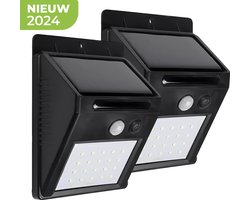 Solar Buitenlamp - 2 stuks - Bewegingssensor - 20 LED - Waterdicht - Buiten & Tuin sensor - Buitenverlichting op Zonne-energie - YE