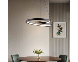 Spiraalvormige hanglamp Espiral met 3-staps dimbare LEDs - matzwart